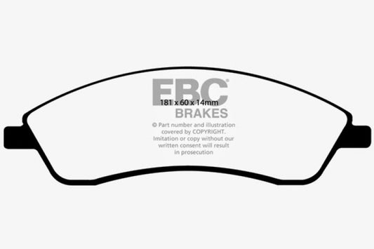 EBC 06-07 Cadillac CTS 2.8 (Sports Suspension) Ultimax2 Front Brake Pads