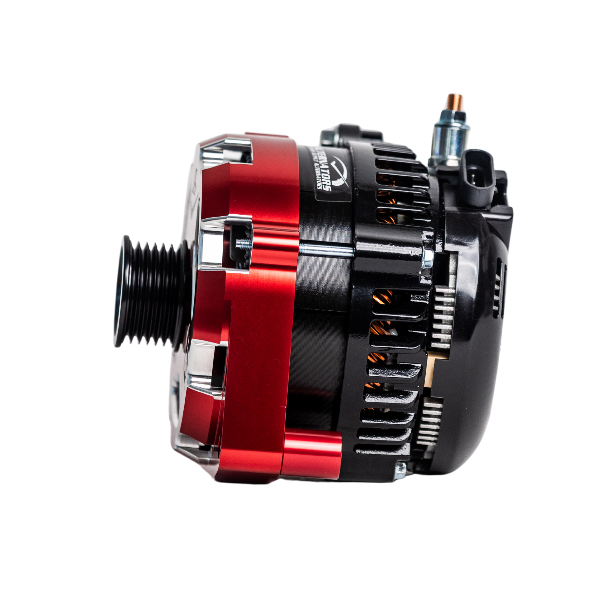 1996-2024 GM Billet High Output Alternator (Red) by JS Alternators