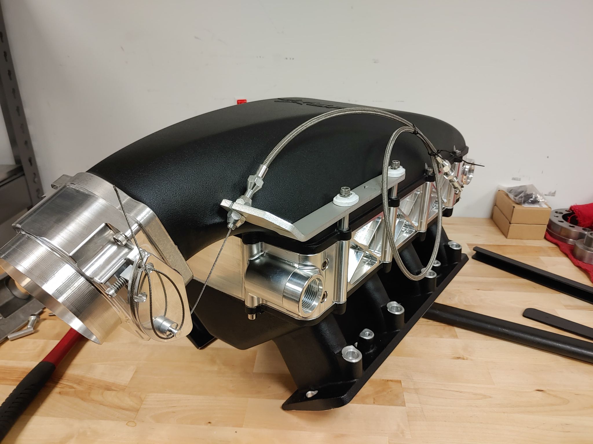 Texas Speed Titan Intake Throttle Cable Bracket By Tick Performance