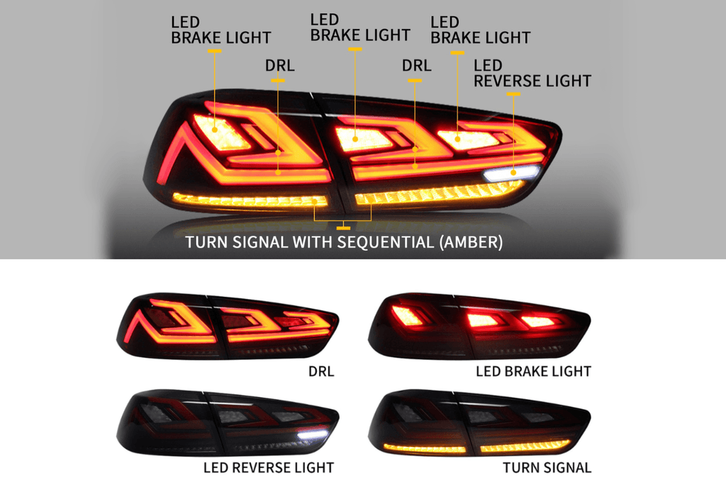 Mitsubishi Lancer & EVO X LED Tail Lights Upgrade (2008-2018)