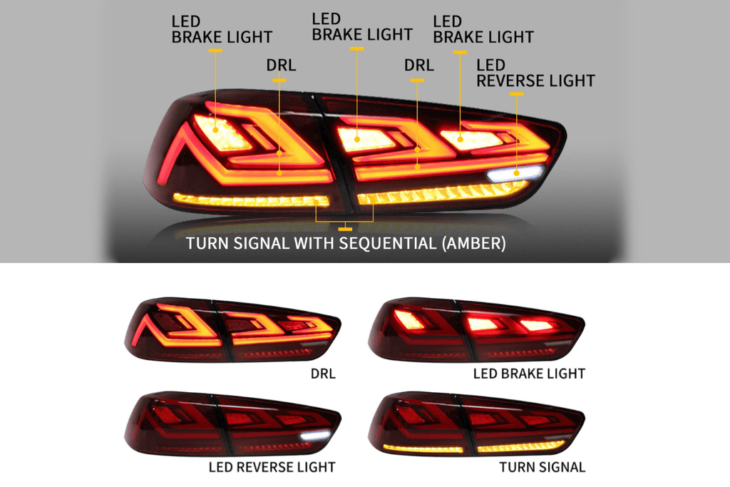 Mitsubishi Lancer & EVO X LED Tail Lights Upgrade (2008-2018)