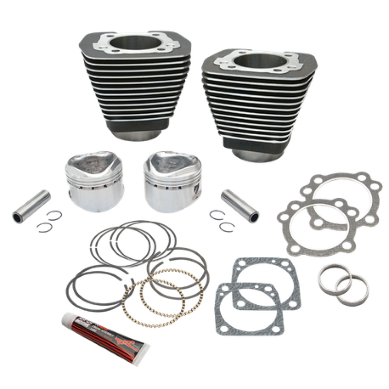 S&S Cycle 84-99 BT w/ Super Stock Heads 89in 3-1/2in Bore Cylinder and Piston Kit