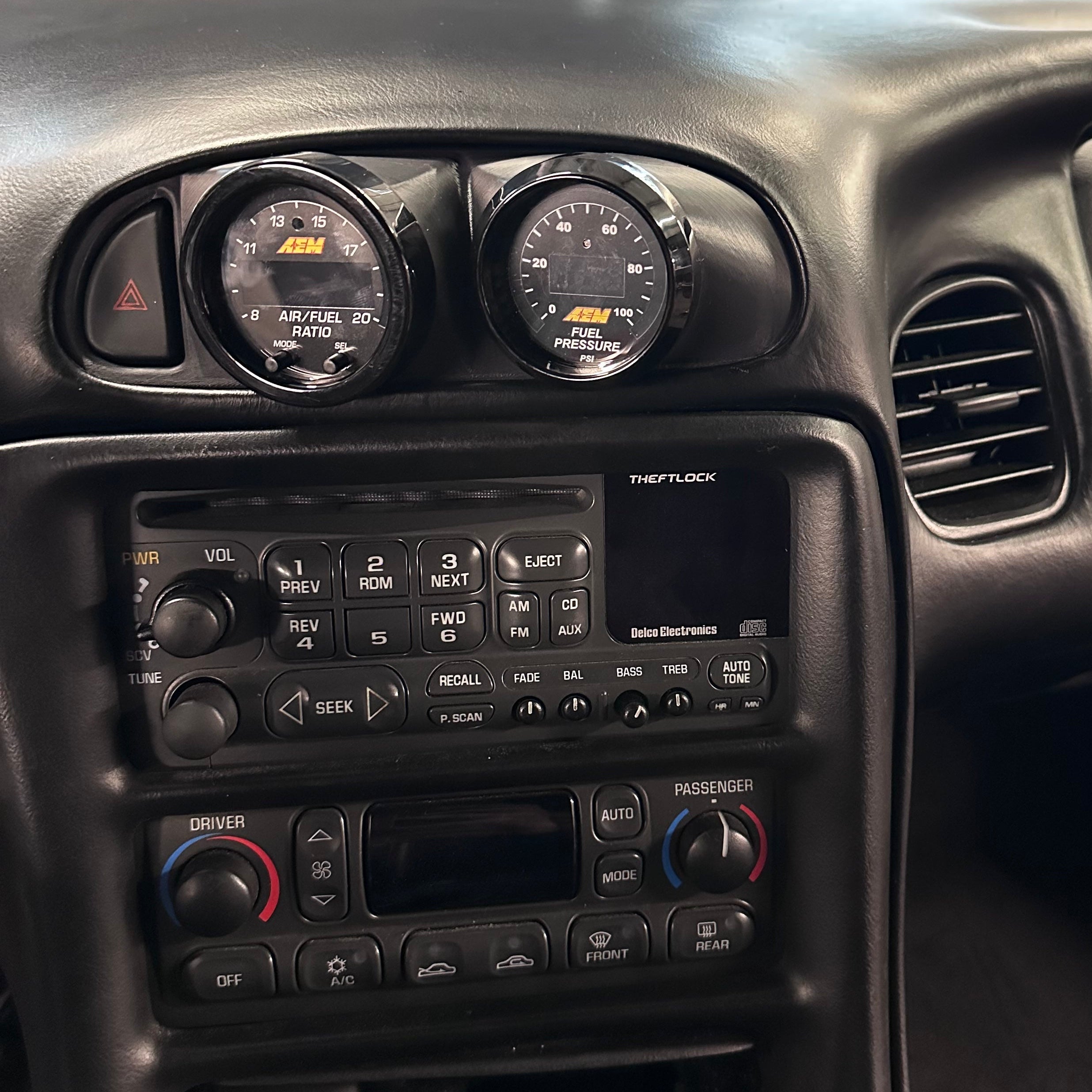 Corvette C5 Center Vent Gauge Pod for Dual 2 1/16" Gauges  by FI Performance