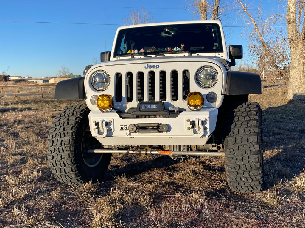 Front Gauntlet Series Stubby Bumper for Jeep JK Wrangler (2007-2018) By Gatekeeper Off-Road