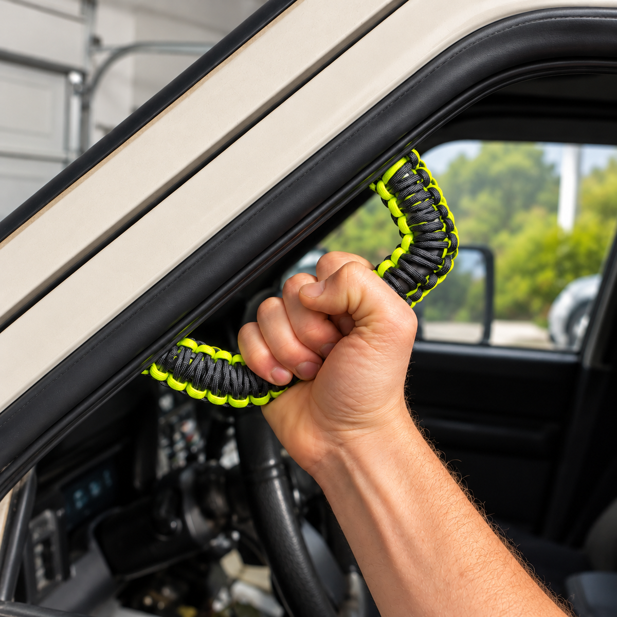 A Pillar Grab Handle Kit for Jeep XJ Cherokee By Gatekeeper Off-Road