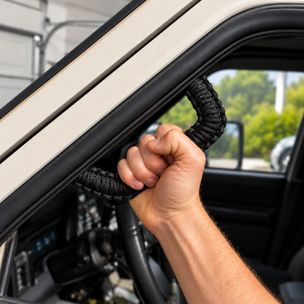 A Pillar Grab Handle Kit for Jeep XJ Cherokee By Gatekeeper Off-Road