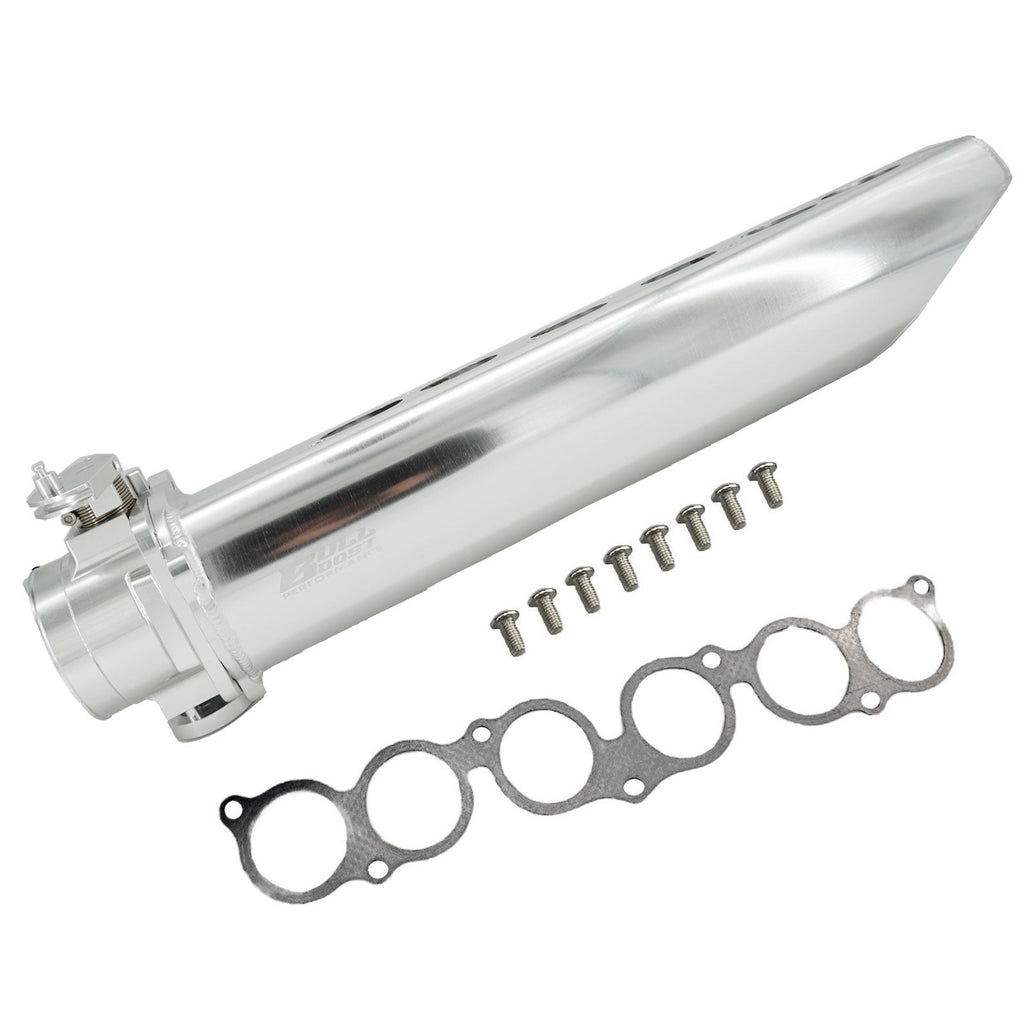 Silver Billet Forward Facing Intake Manifold 90mm Throttle Body for 2JZGE 2JZ-GE 2JZ GE - Bull Boost Performance