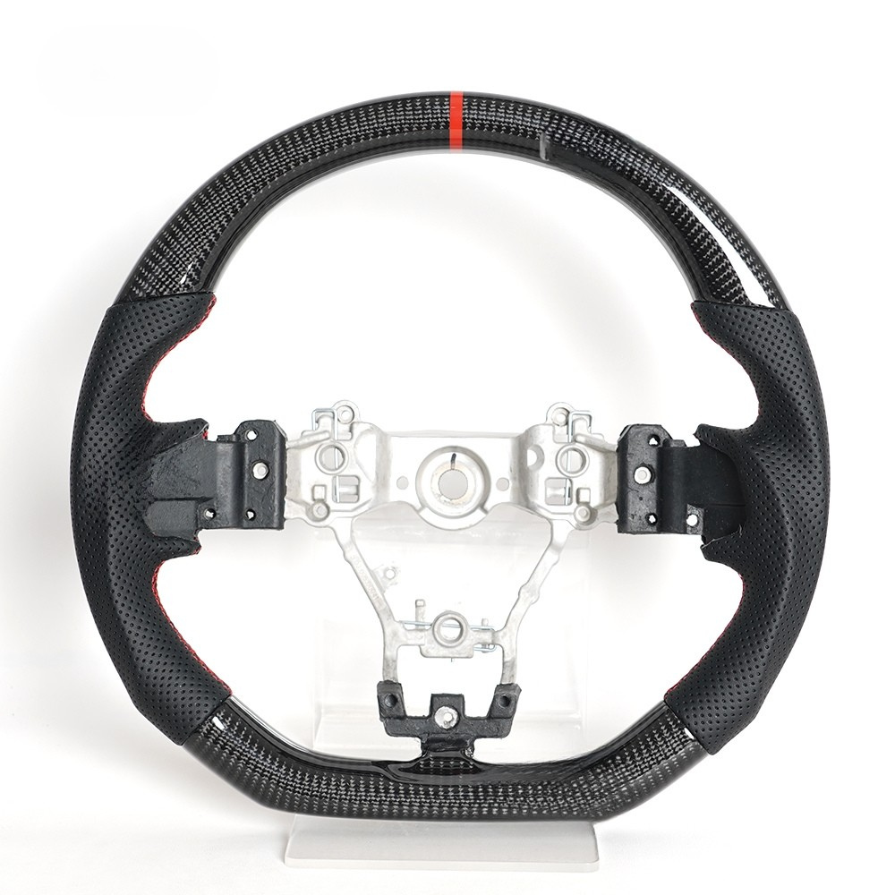 LED Real Carbon Fiber Steering Wheel for Subaru WRX STI S209 2015-2021