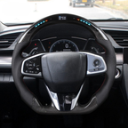 LED Carbon Fiber Steering Wheel for Honda Civic Type R 2016-2021