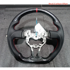 Real Carbon Fiber Steering Wheel for Toyota 86, Subaru BRZ ZC6 & Scion FR-S 2012–2016 Full Leather (Non-Heated)