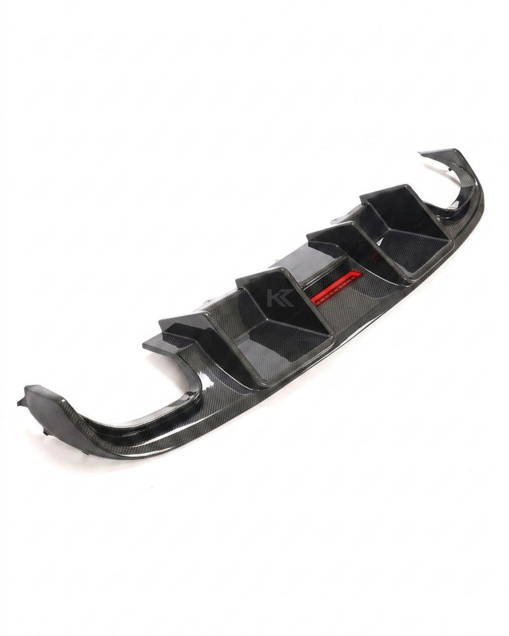 Audi A4 B8 S-Line / S4 Sedan Carbon Fiber Rear Bumper Lip With Brake Light 2008 - 2012