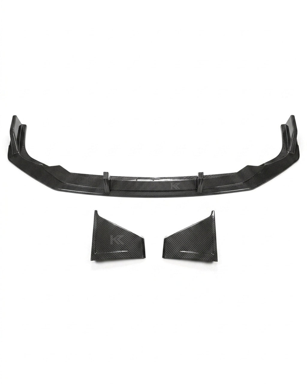 Audi RS7 C8 Sportback 4-Door Pre-Preg Dry Carbon Fiber Front Bumper Diffuser Lip Set 2019 - 2021