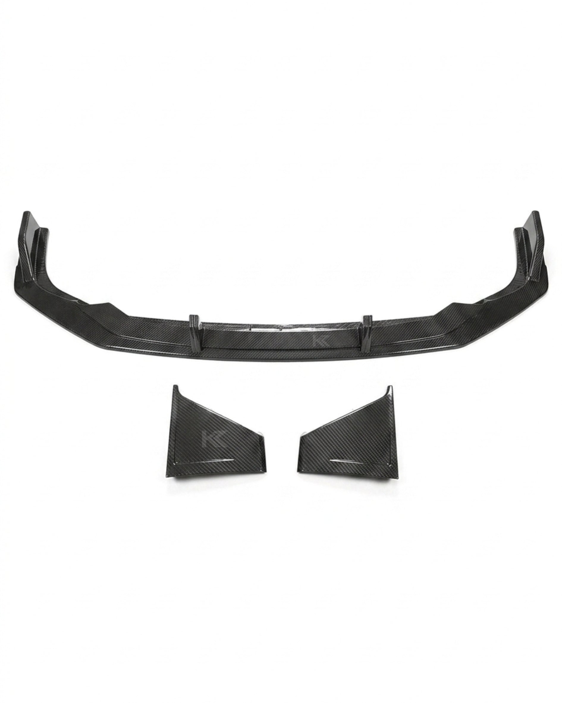 Audi RS7 C8 Sportback 4-Door Pre-Preg Dry Carbon Fiber Front Bumper Diffuser Lip Set 2019 - 2021