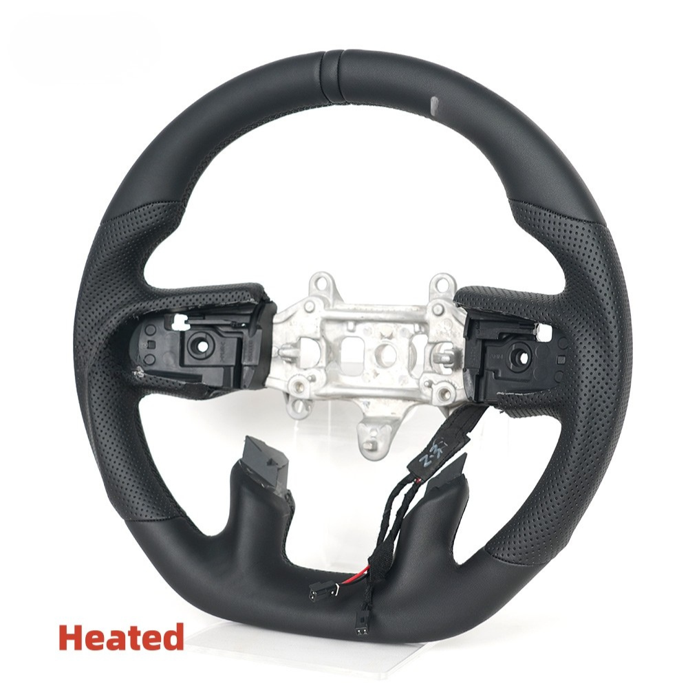 Black Full Leather Heated Steering Wheel for Ram 1500 & TRX 2019-2024