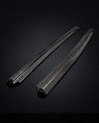 Audi R8 V10 Coupe 4S Gen 2 Carbon Fiber Side Skirts Door Extension Lip 2016 - 2019