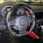 Smart LED Carbon Fiber Steering Wheel for Chevy Camaro SS 2016-2024