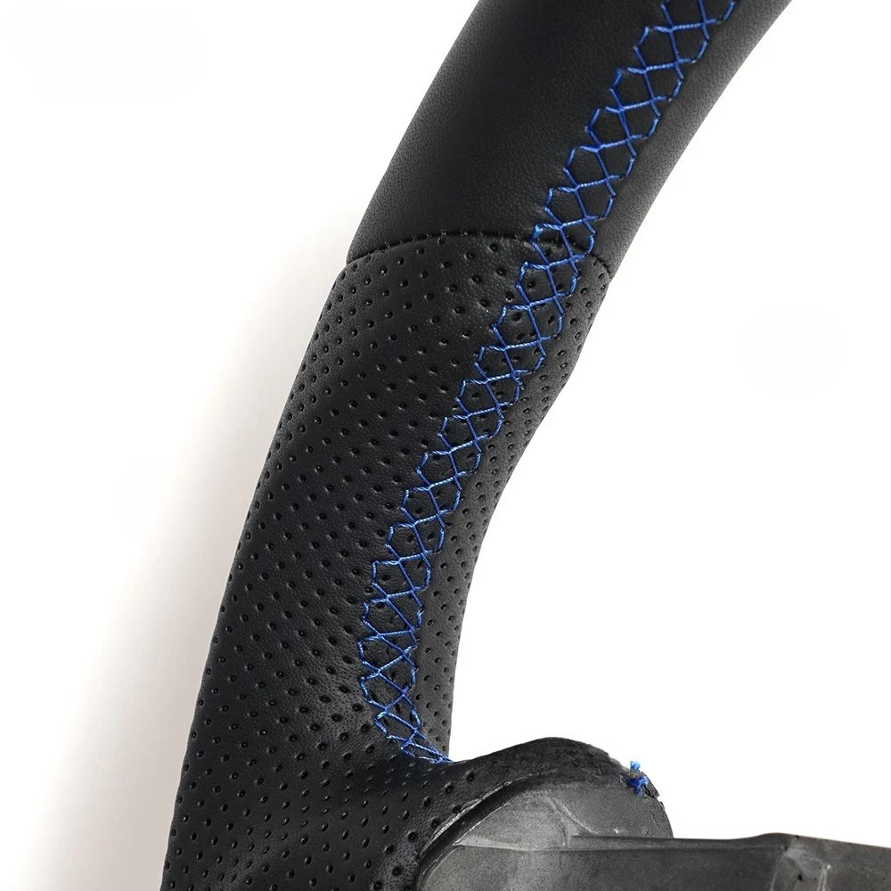 Blue Line Full Leather Steering Wheel for Chevrolet Corvette C5, Z06 & ZR1 1997–2004 (Non-Heate