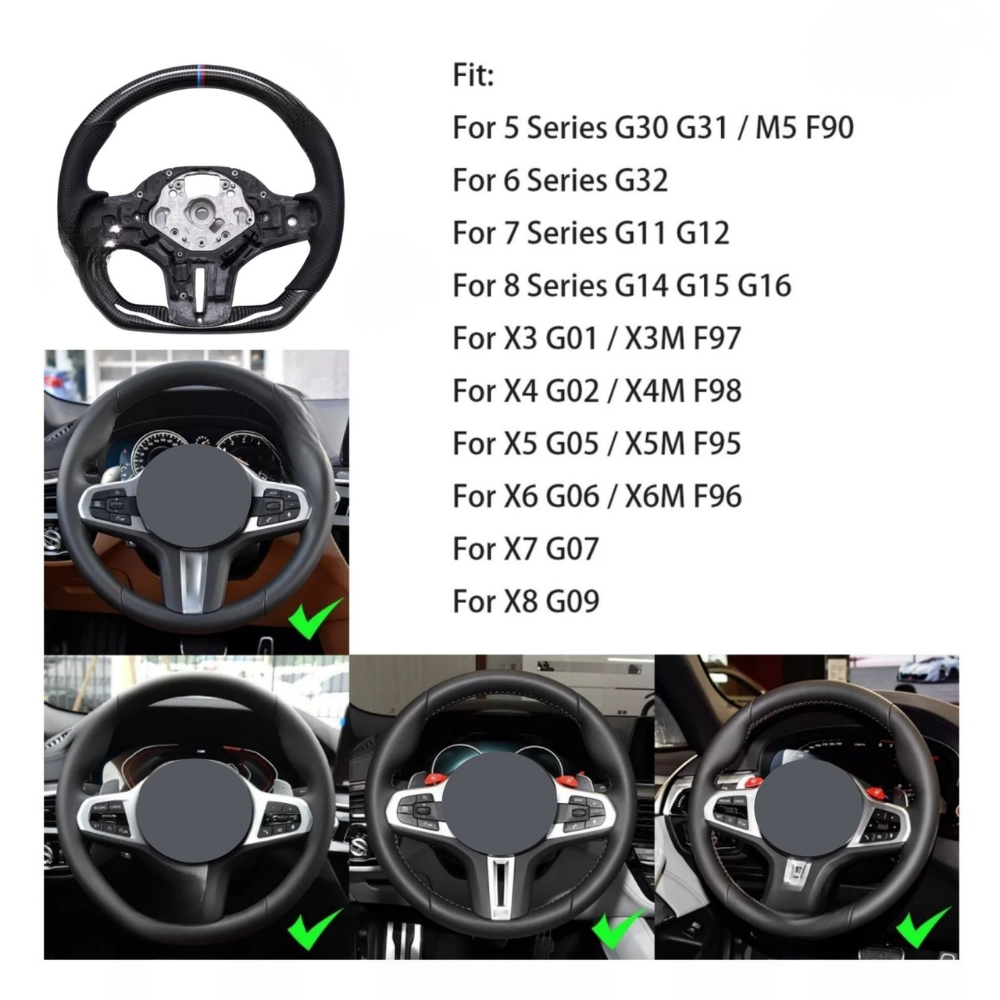 Carbon Fiber Steering Wheel for BMW G Series M Sport G30 G05 G11
