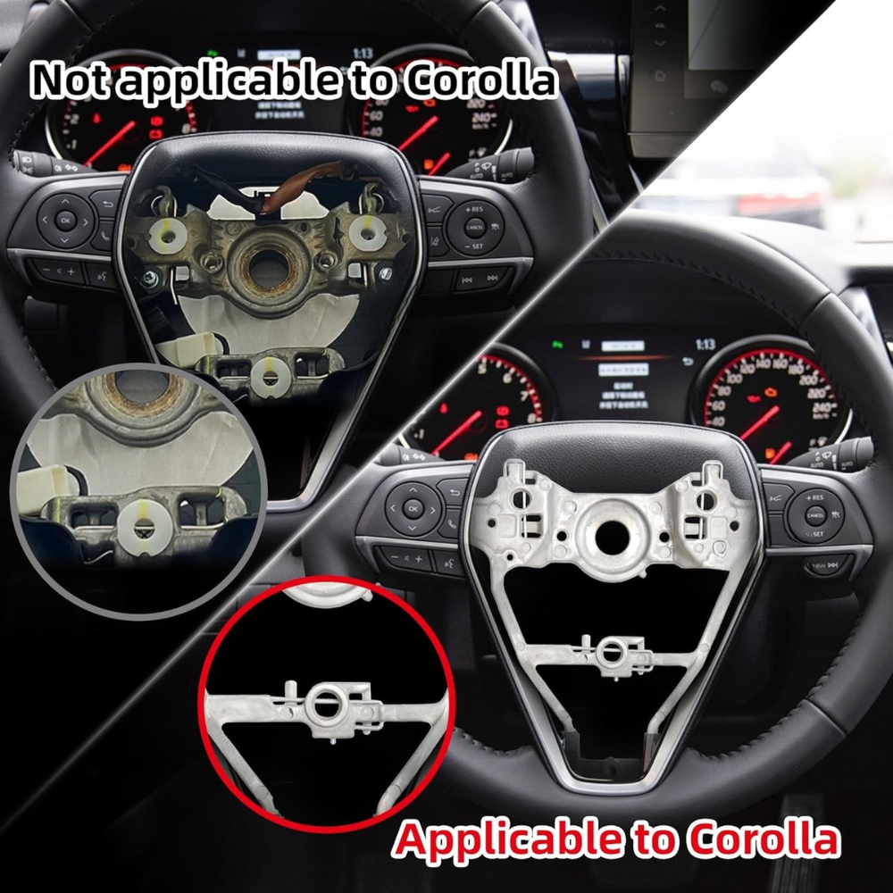 Carbon Fiber Steering Wheel for Toyota Camry Corolla RAV4 2018-2023