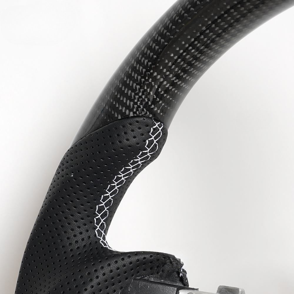 White Line Carbon Fiber Steering Wheel for Nissan 370Z Z34 2008-2020