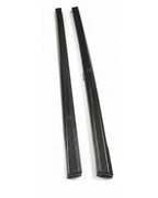 VW Golf MK7 GTI Carbon Fiber Side Skirt Extensions – Gloss Black (2014–2016)
