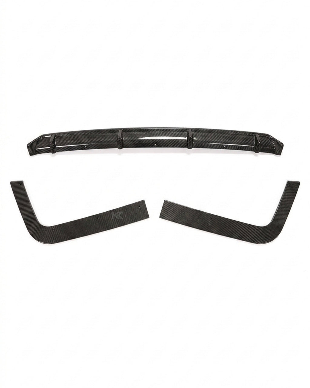 VW Transporter T6 Carbon Fiber Rear Bumper Lip Extension – Gloss Black (2015–2020)