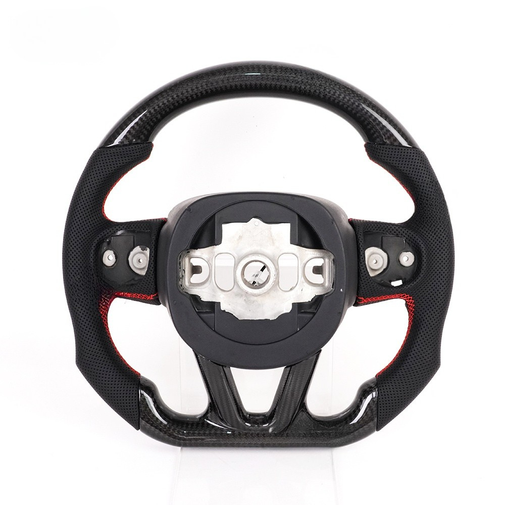 Carbon Fiber LED Steering Wheel for Dodge Charger/Challenger/Durango 2015-2025