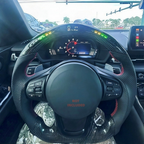 LED Real Carbon Fiber Steering Wheel for Toyota GR Supra A90 MK5 2020+