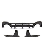 Audi RS7 C8 Sportback 4-Door Dry Carbon Fiber Rear Bumper Lip With Big Fins 2020 - 2021