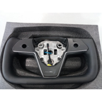 Leather Yoke Steering Wheel for Tesla Model 3/Y 2016-2022