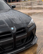 BMW 3 Series M3 M4 G80 G82 V Style Carbon Fiber Front Lip (2019 +)