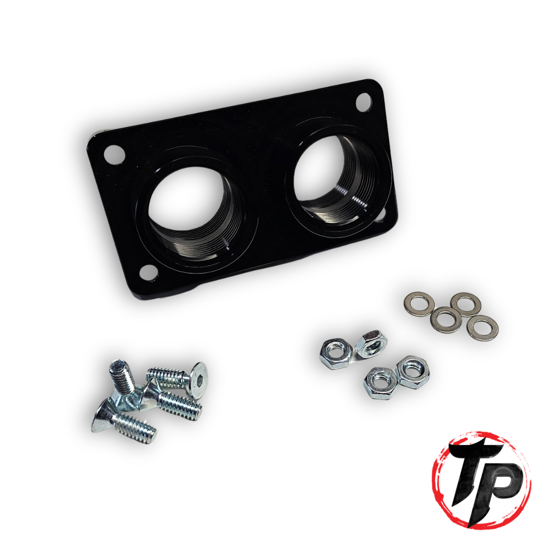 Dual -16AN Billet Firewall Pass Through Bulkhead By Tick Performance