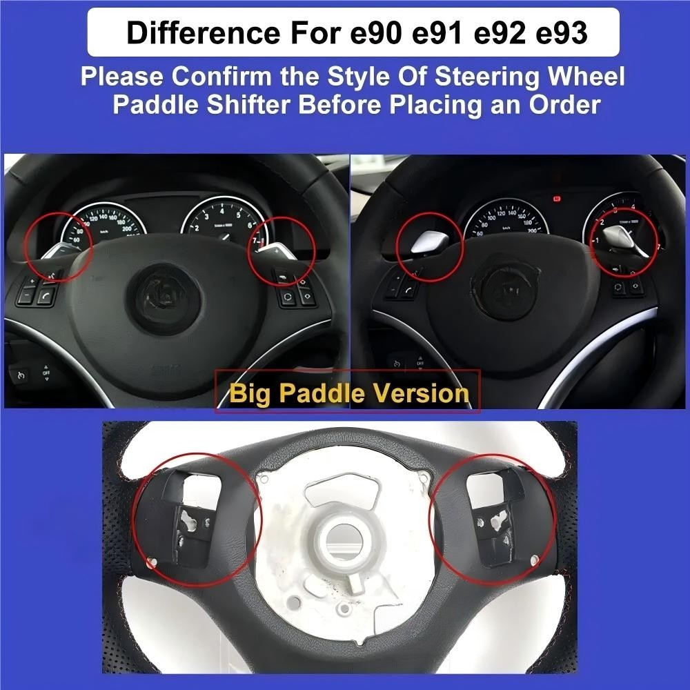 Full Leather Steering Wheel for BMW E90 E92 E93 M3 328i 335i
