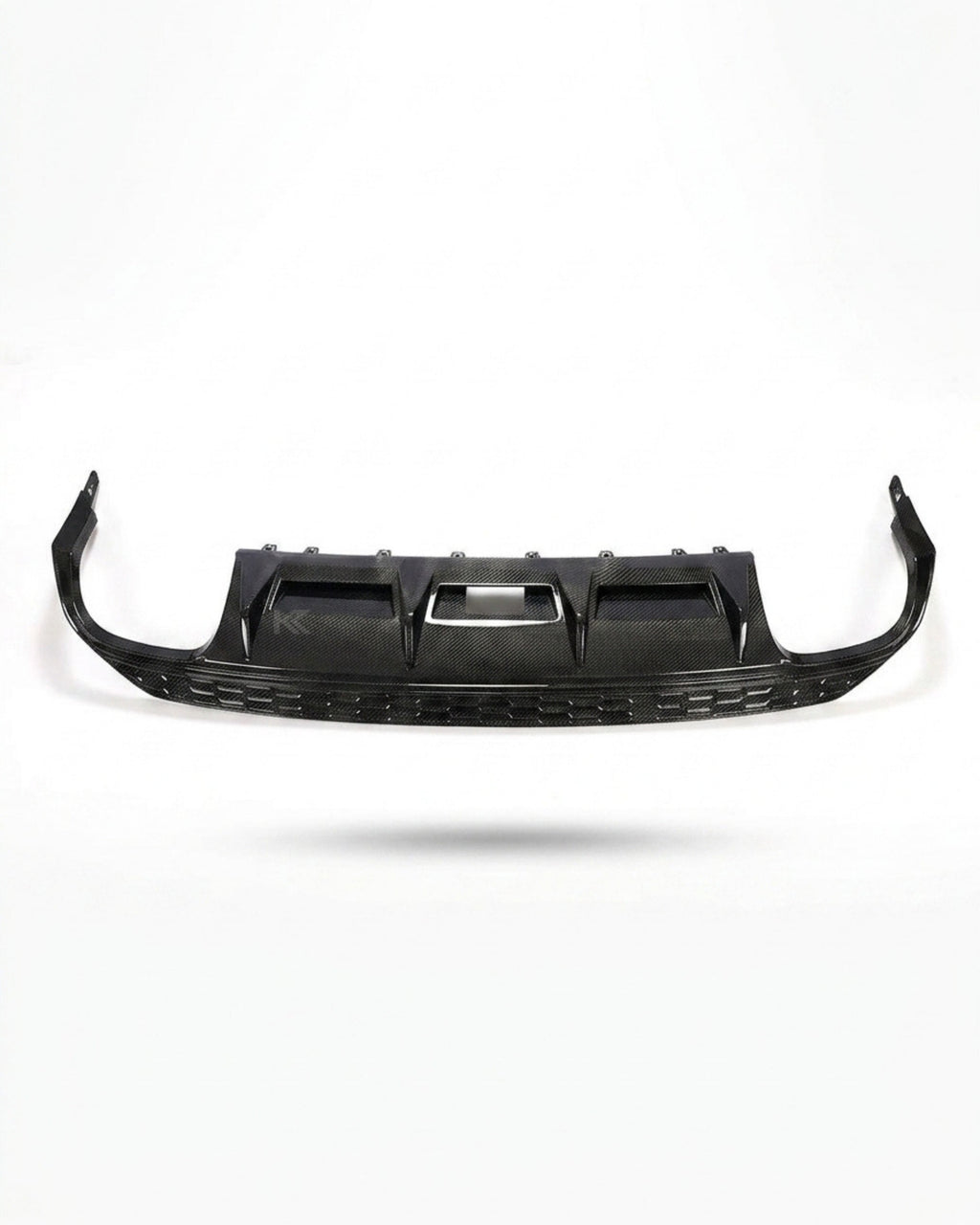 Audi A3 8V S-Line Sedan Carbon Fiber Gloss Black Rear Bumper Diffuser Lip 2016