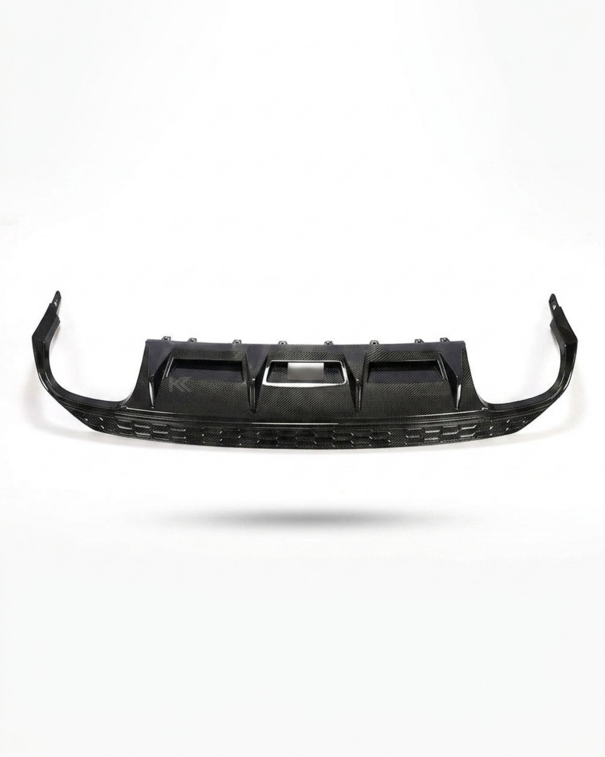 Audi A3 8V S-Line Sedan Carbon Fiber Gloss Black Rear Bumper Diffuser Lip 2016