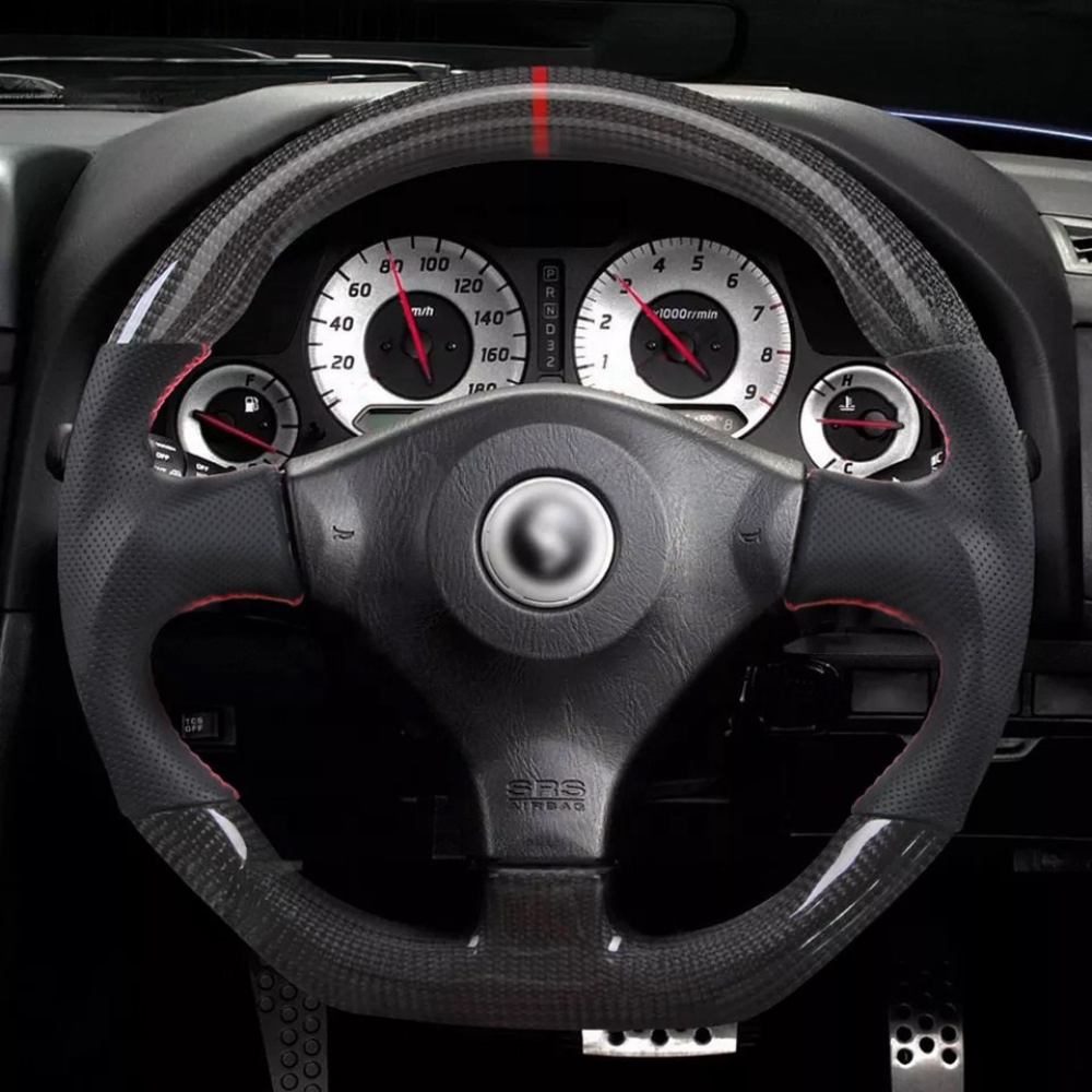 Nissan Skyline GT-R R34 Real Carbon Fiber Steering Wheel