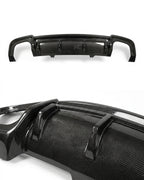 Audi A5 S-Line / S5 B9 Coupe & Sedan Carbon Fiber Gloss Black Rear Bumper Diffuser 2017 - 2019