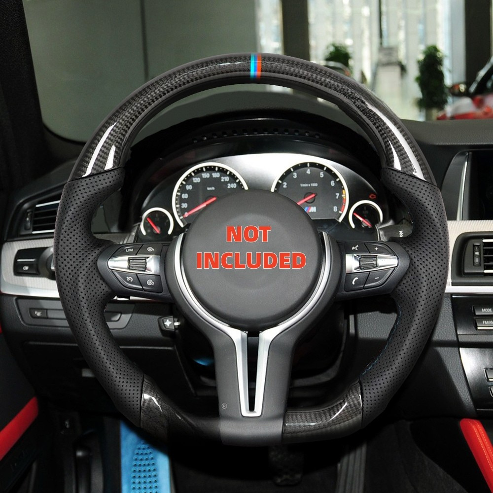 Real Carbon Fiber M Sport Steering Wheel for BMW 5 Series, 6 Series, 7 Series, M5 & M8