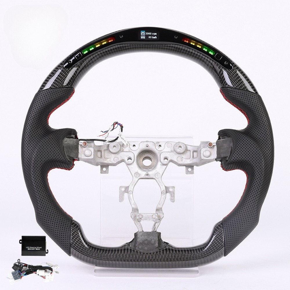 LED Carbon Fiber Steering Wheel for Nissan 370Z Z34 2009-2020