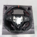Glossy Forged Carbon Fiber Steering Wheel for Dodge Charger, Challenger & Durango 2015-2025