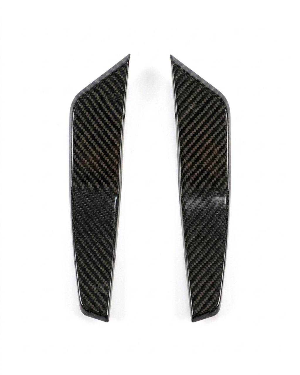 Audi RS7 Sportback 4-Door Dry Carbon Fiber ABT-Style Front Bumper Canards 2020 - 2021