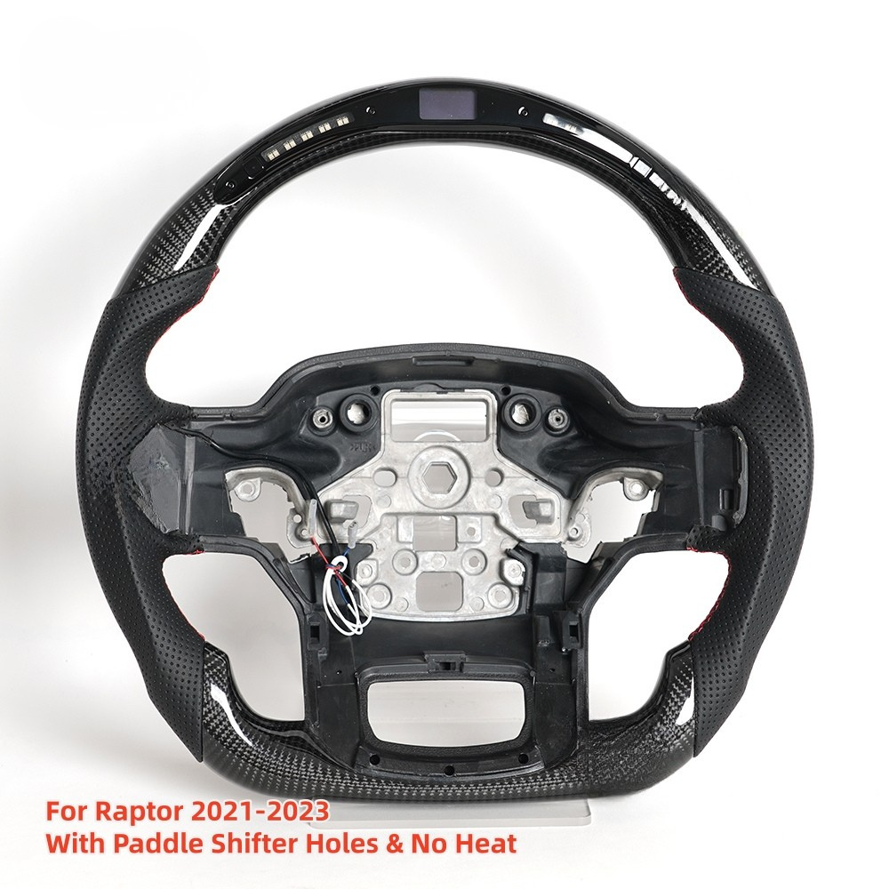 Carbon Fiber LED Steering Wheel for Ford F-150 Raptor 2021-2023