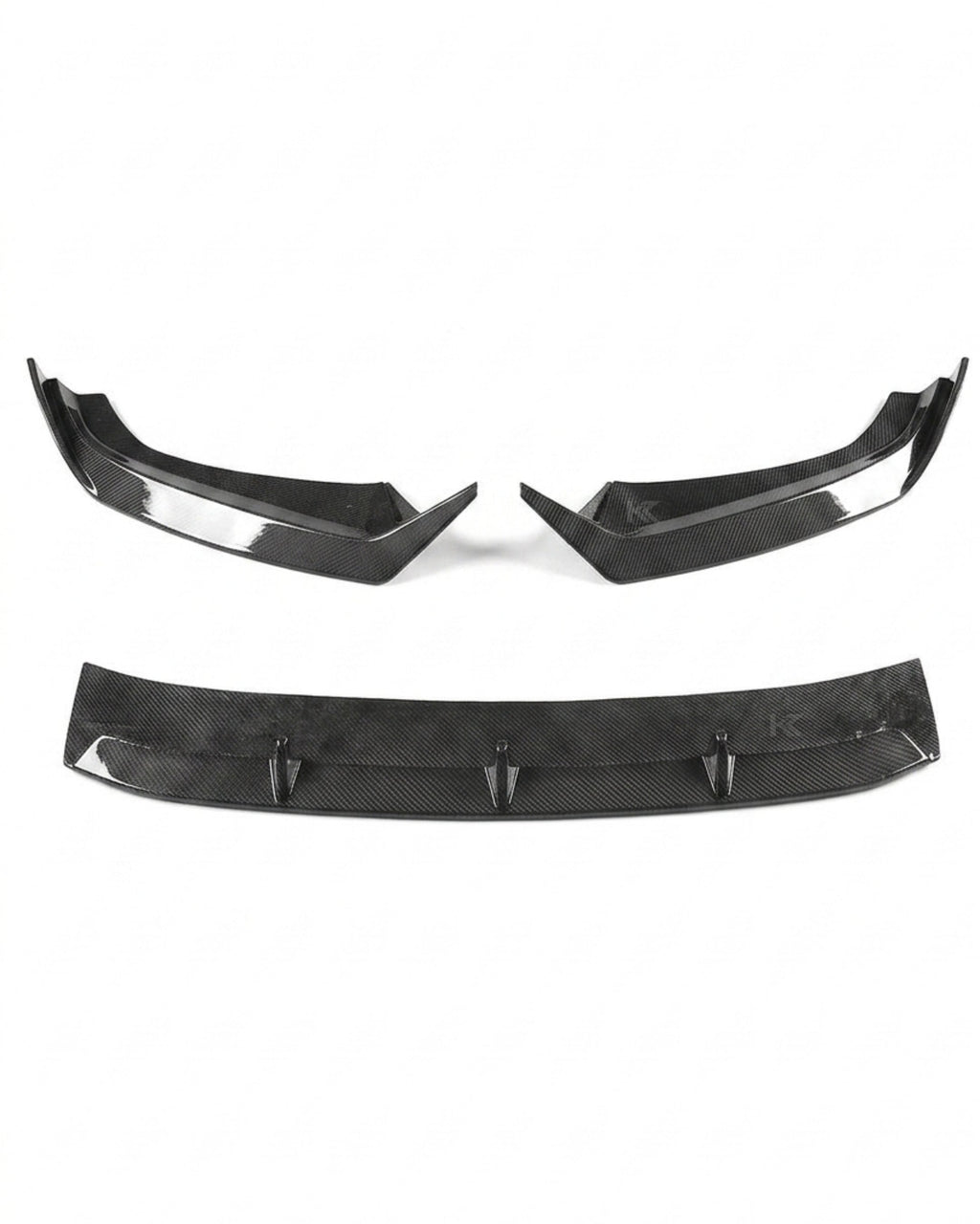 Audi A4 B9 S-Line / S4 Sedan (2017-2018) Carbon Fiber Front Lip – 3PC Aero Splitter Kit