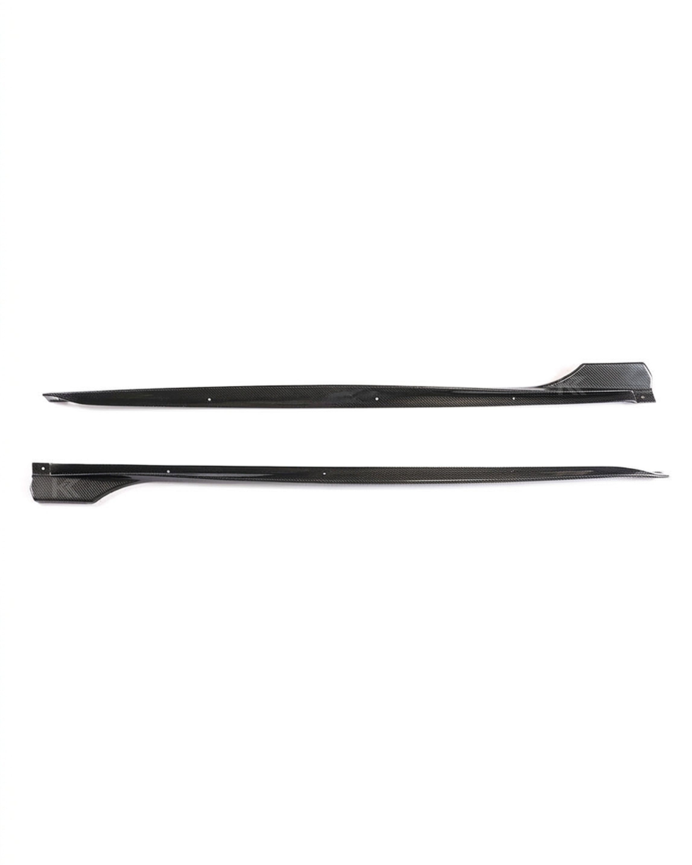 Audi A5 / S5 B9 4-Door Sedan Carbon Fiber Side Skirt Extensions 2017 - 2019