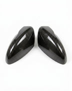 VW Scirocco Carbon Fiber Mirror Covers – Gloss Black Caps (2013–2016)