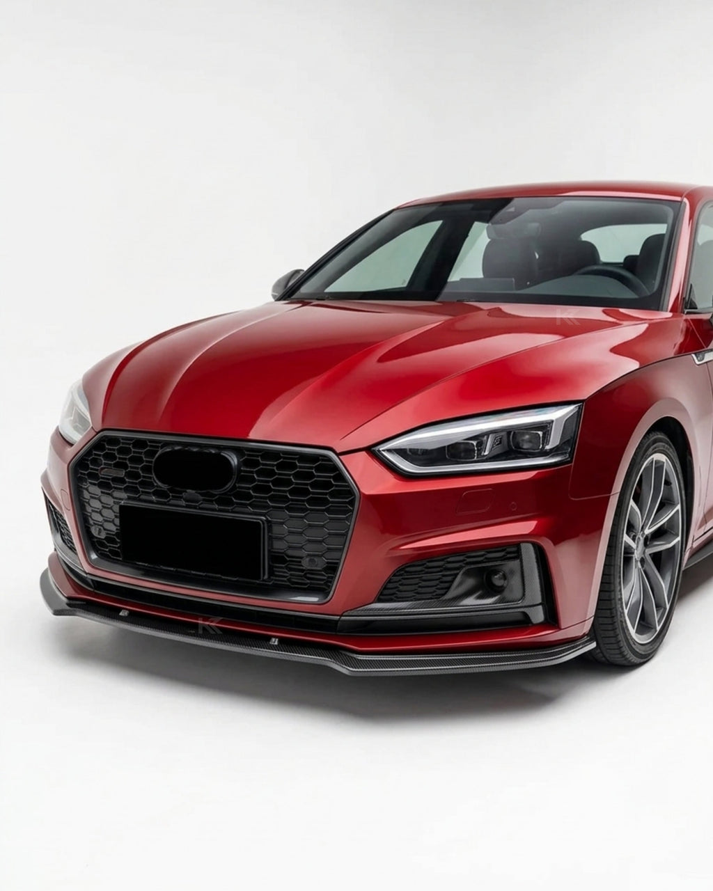 Audi A5 / S5 B9 Carbon Fiber Front Lip – M-Style Splitter (2017–2019 Coupe & Sportback)
