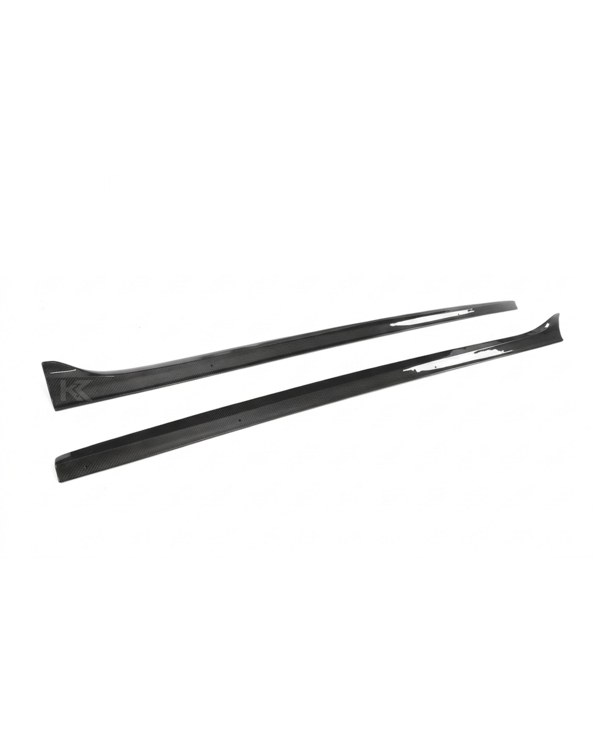 Audi A5 / S5 Coupe 2-Door Carbon Fiber Side Skirt Extensions 2008 - 2016