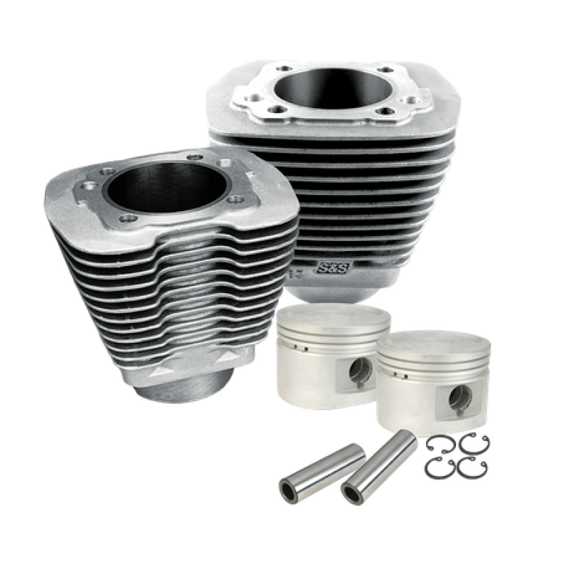 S&S Cycle 84-99 BT w/ Stock Heads 3-1/2in Bore Cylinder & Piston Kit - Natural