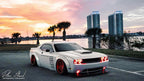 Oracle 08-14 Dodge Challenger LED Projector Headlight Halo Kit - Red