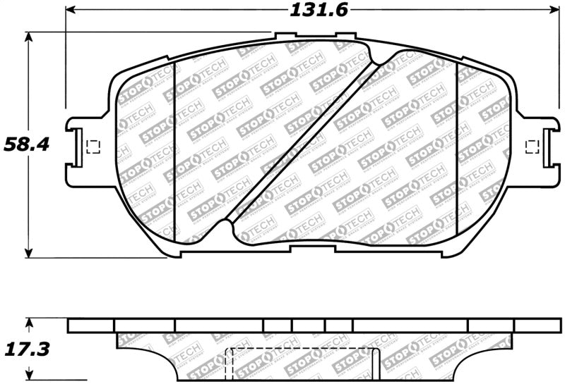 StopTech Street Select Brake Pads - Rear